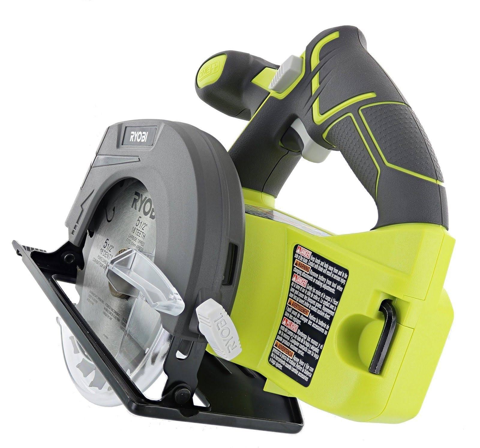 Ryobi One+ P505 18V Lithium Ion Cordless 5-1/2x22 4,700 RPM Circular ...