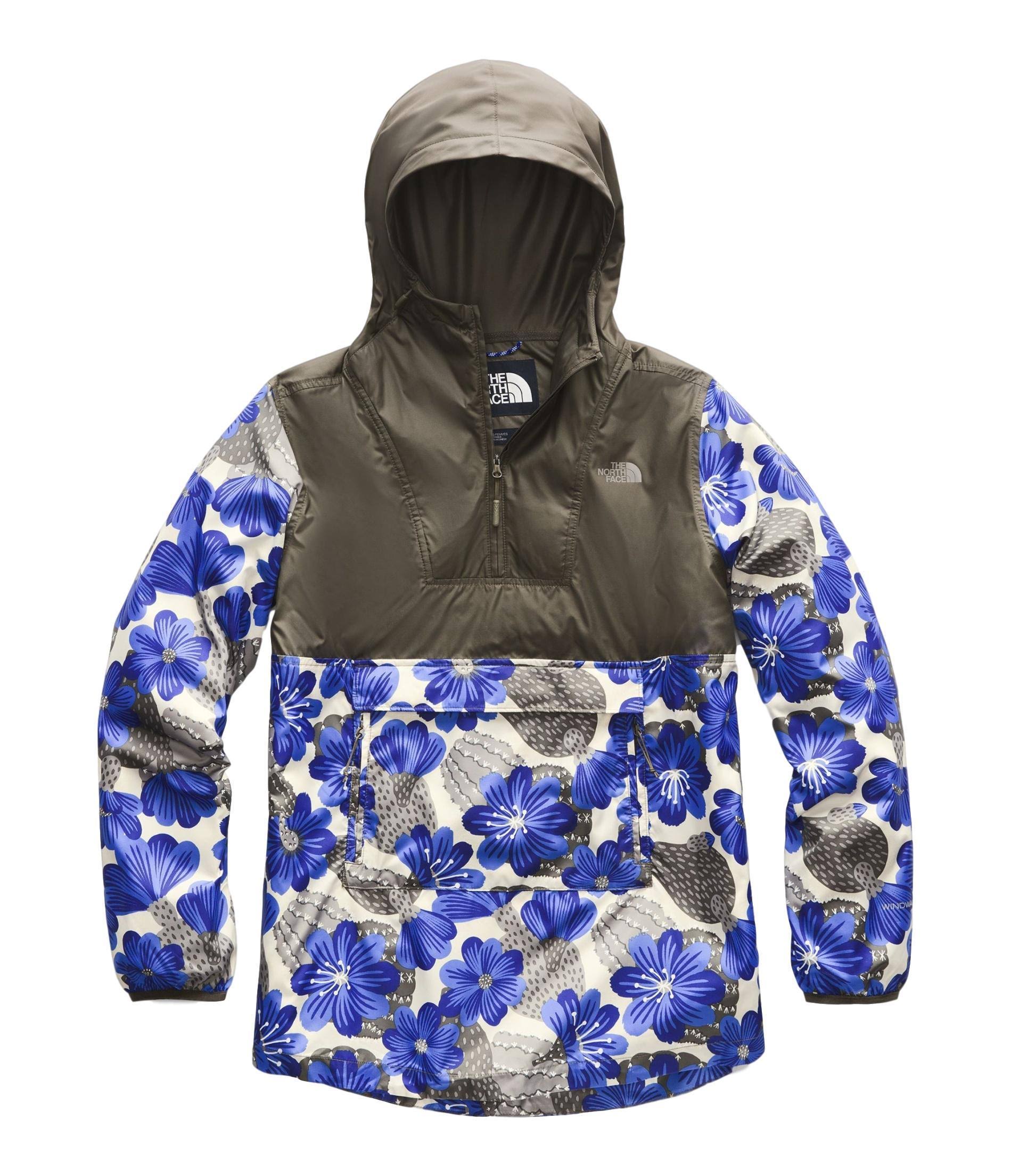 the north face printed fanorak jacket