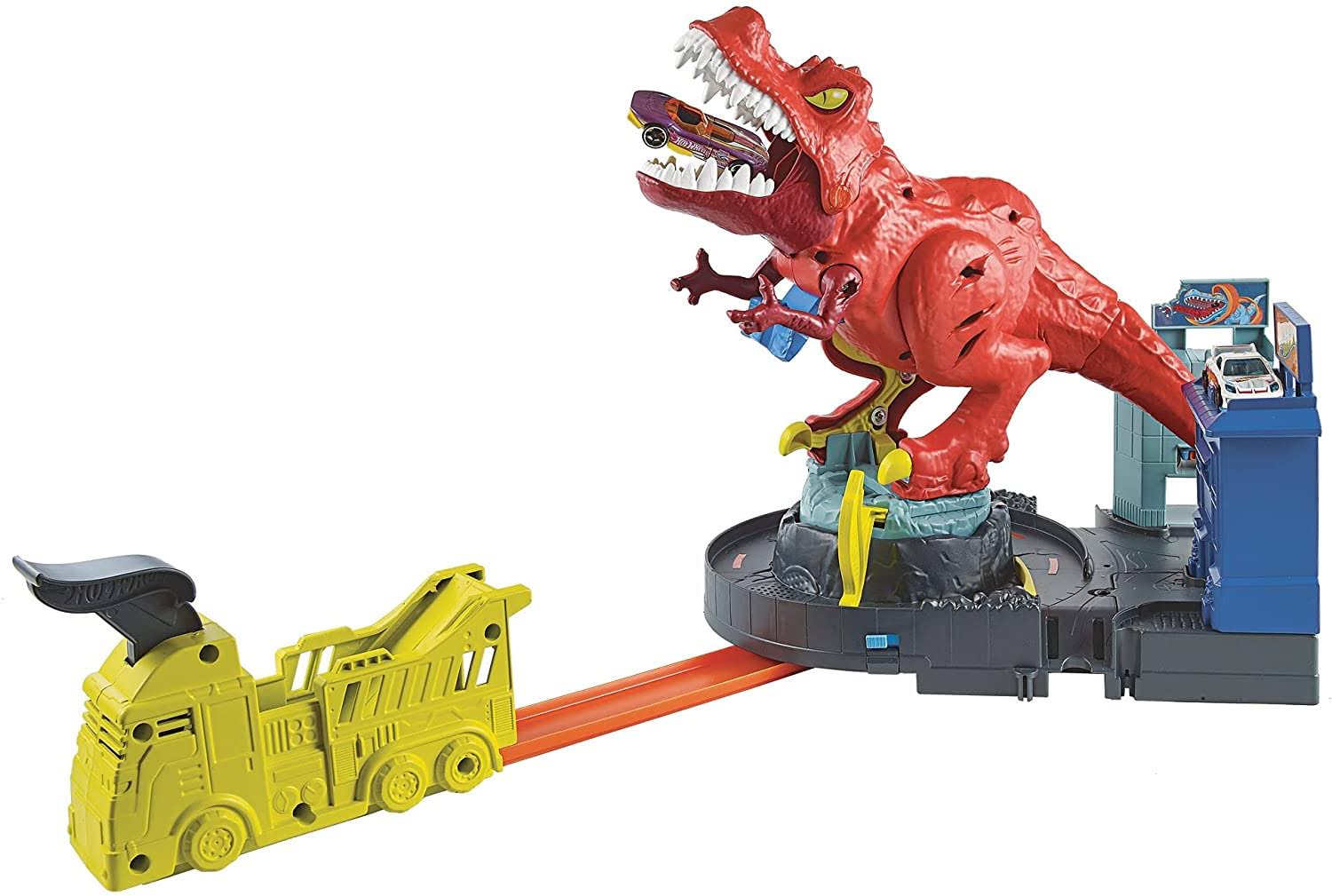 hot wheels t rex rampage set