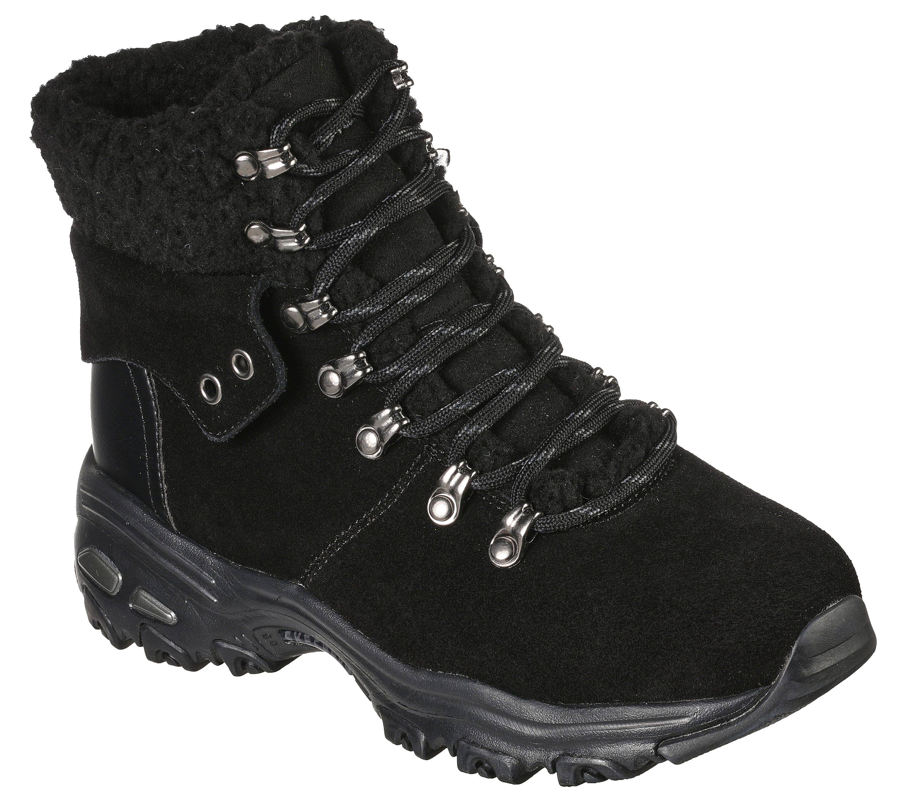 skechers women's keepsakes wedge cozy peak mid calf boot