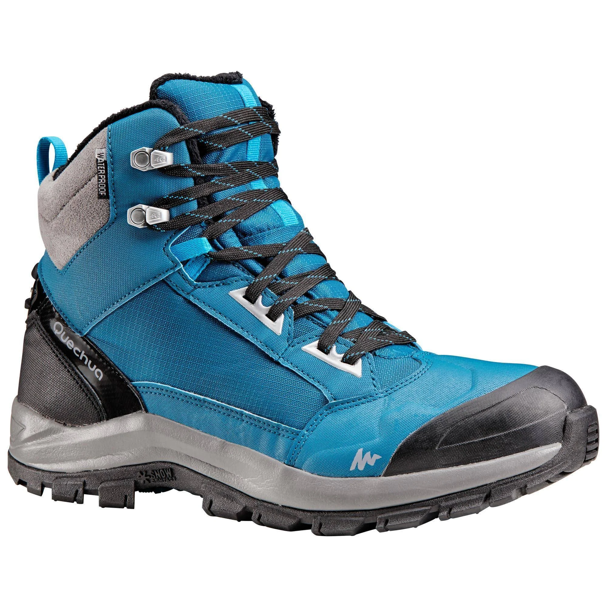 quechua men's sh520 waterproof warm mid snow hiking boots