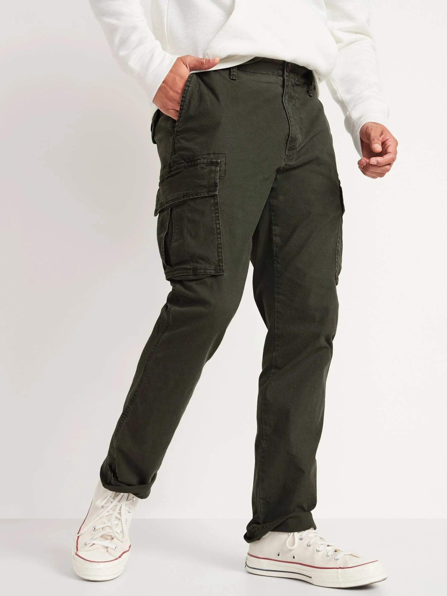 old navy lived in straight cargo pants