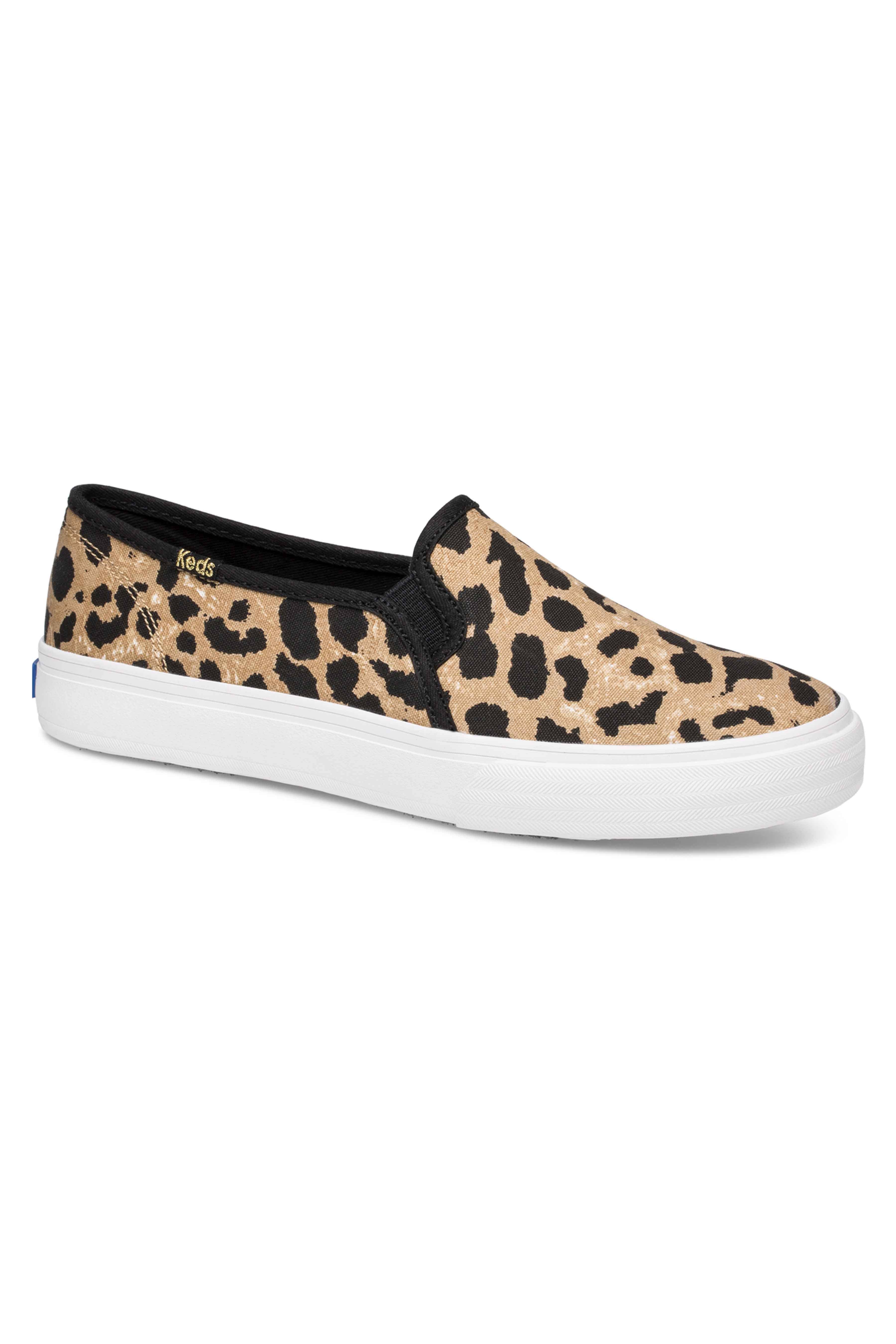 keds double decker leopard