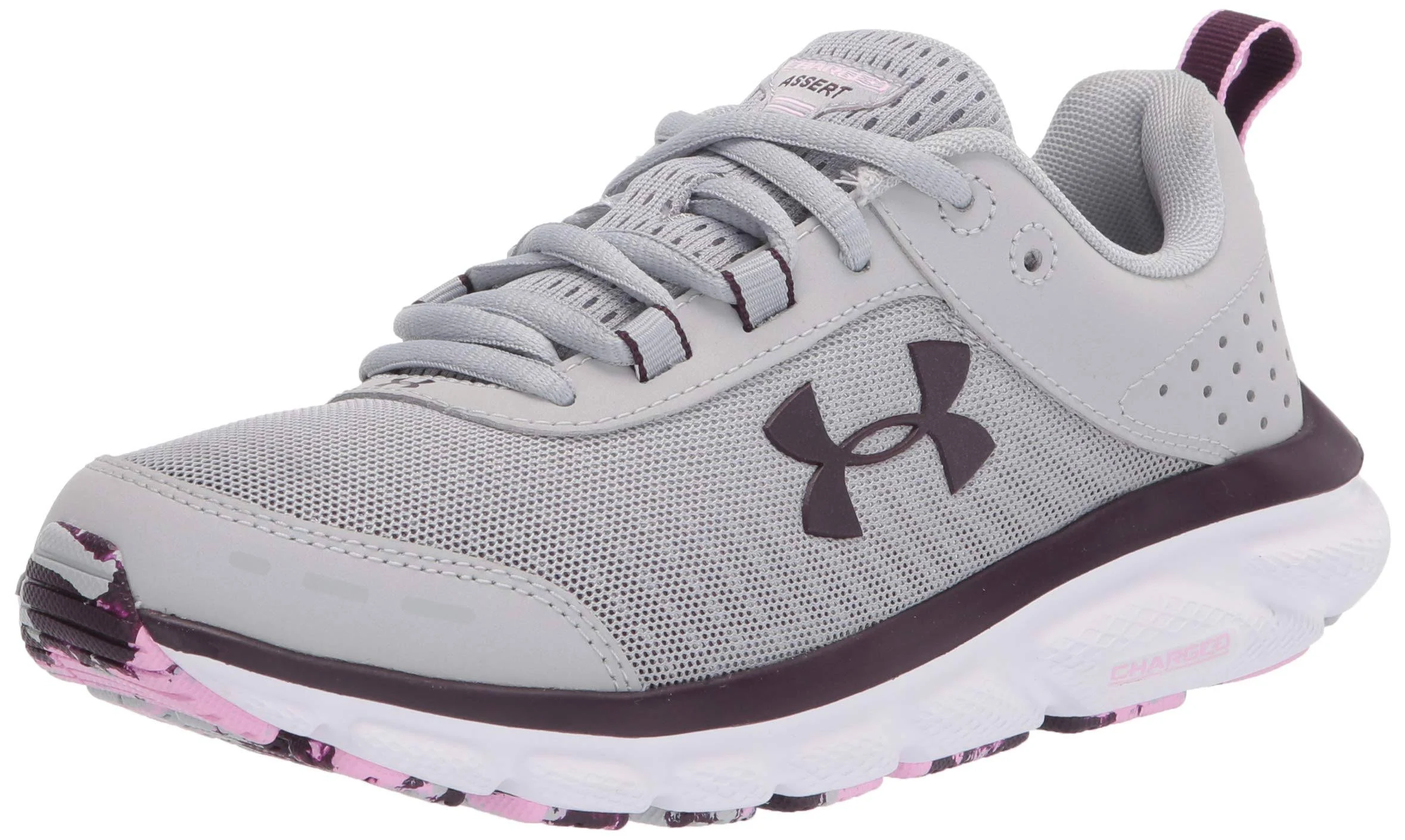 women's ua charged assert 8 marble running shoes