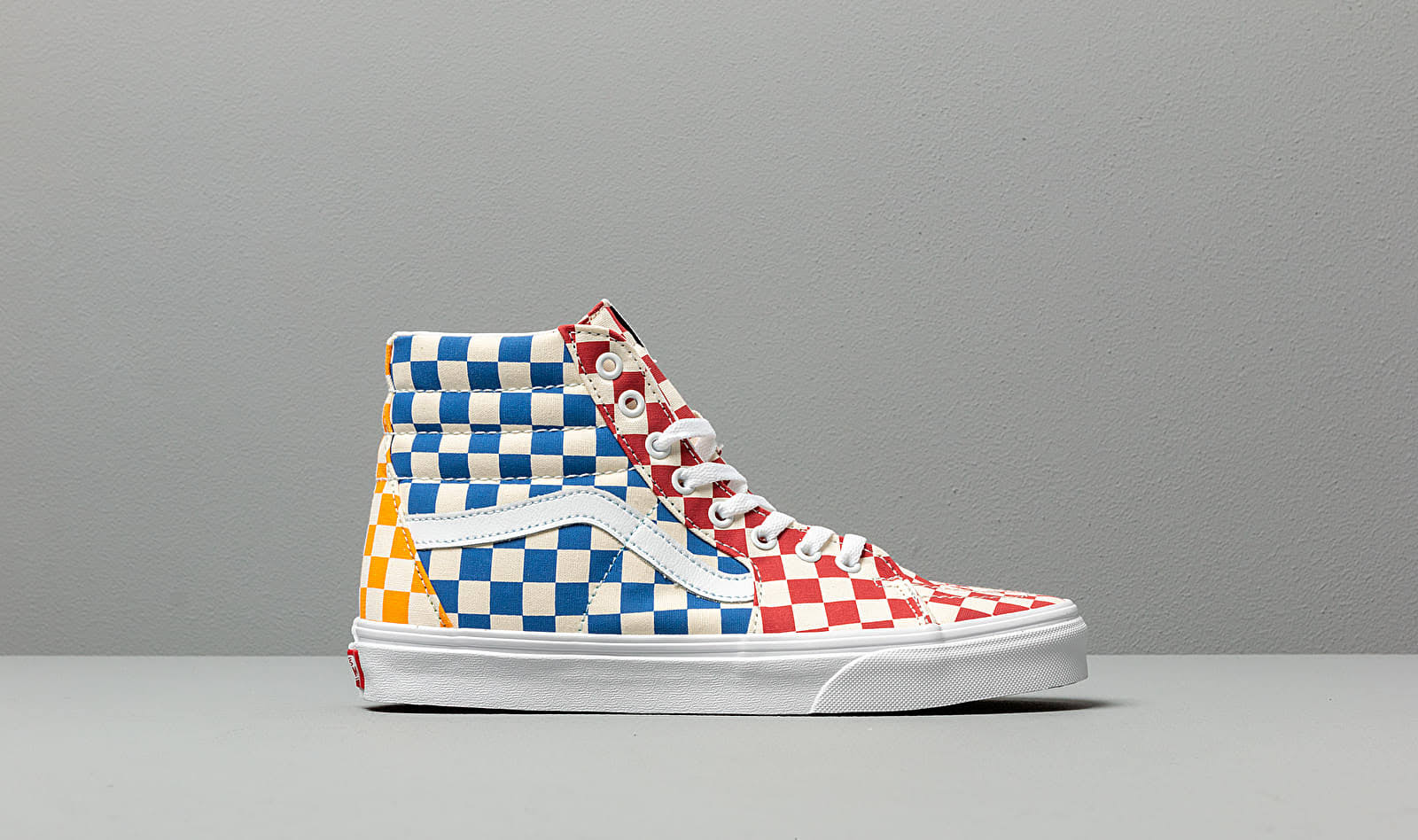 vans sk8 hi checkerboard multi