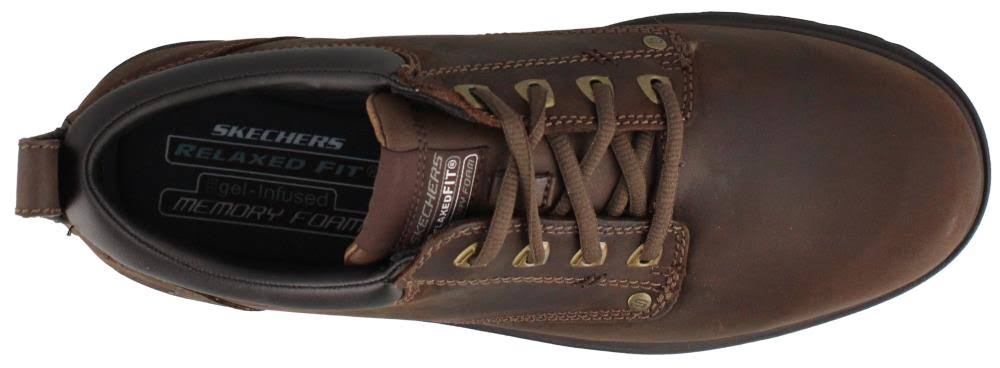 men's skechers relaxed fit segment rilar brown