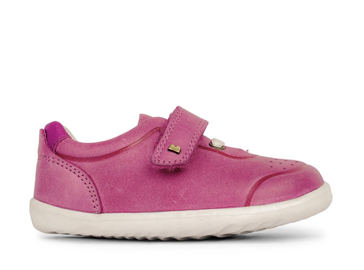 Bobux Step Up Ryder Trainer Pink + Raspberry Size 20 - Nvilo