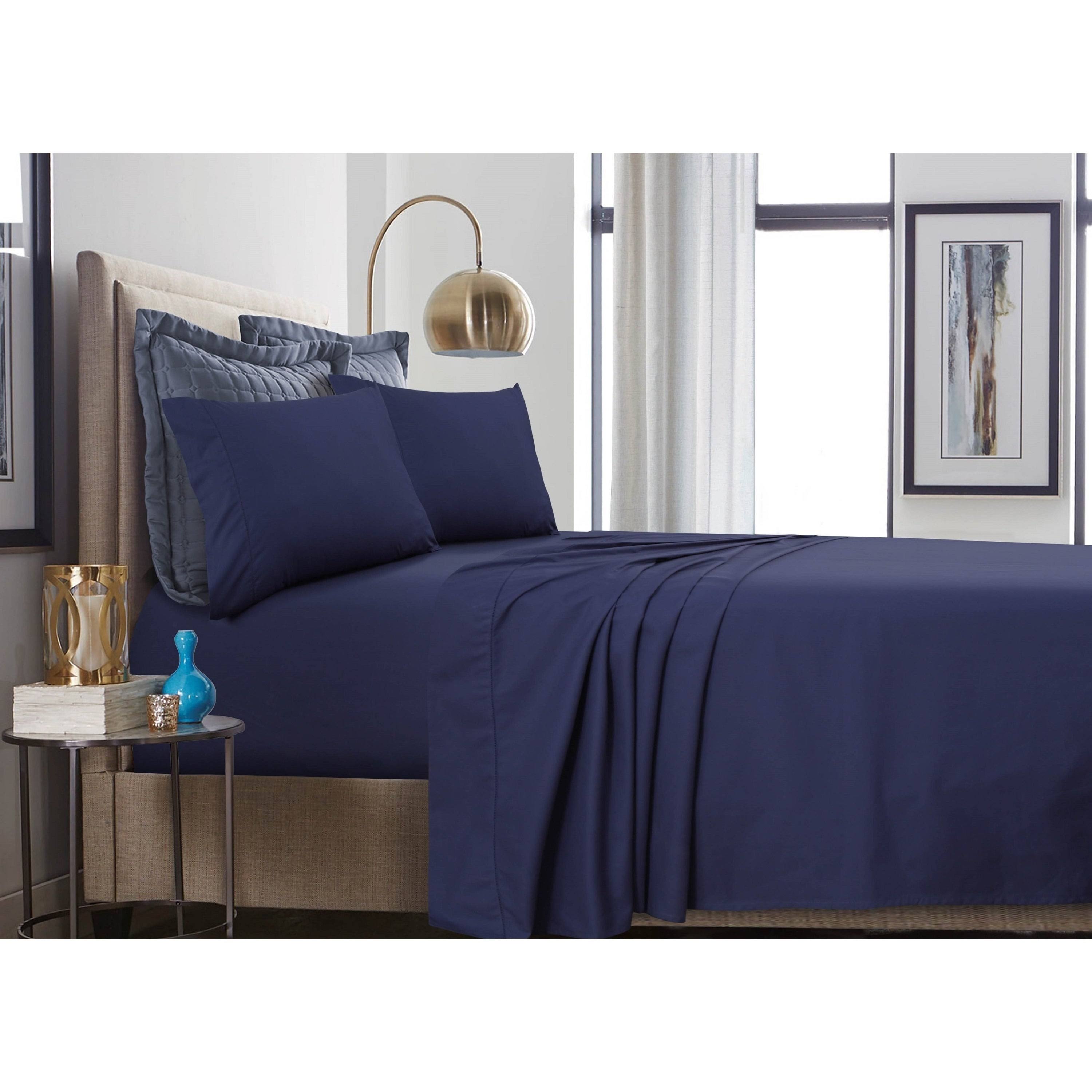 Tribeca Living 500 Thread Count Cotton Percale Extra Deep Pocket Sheet