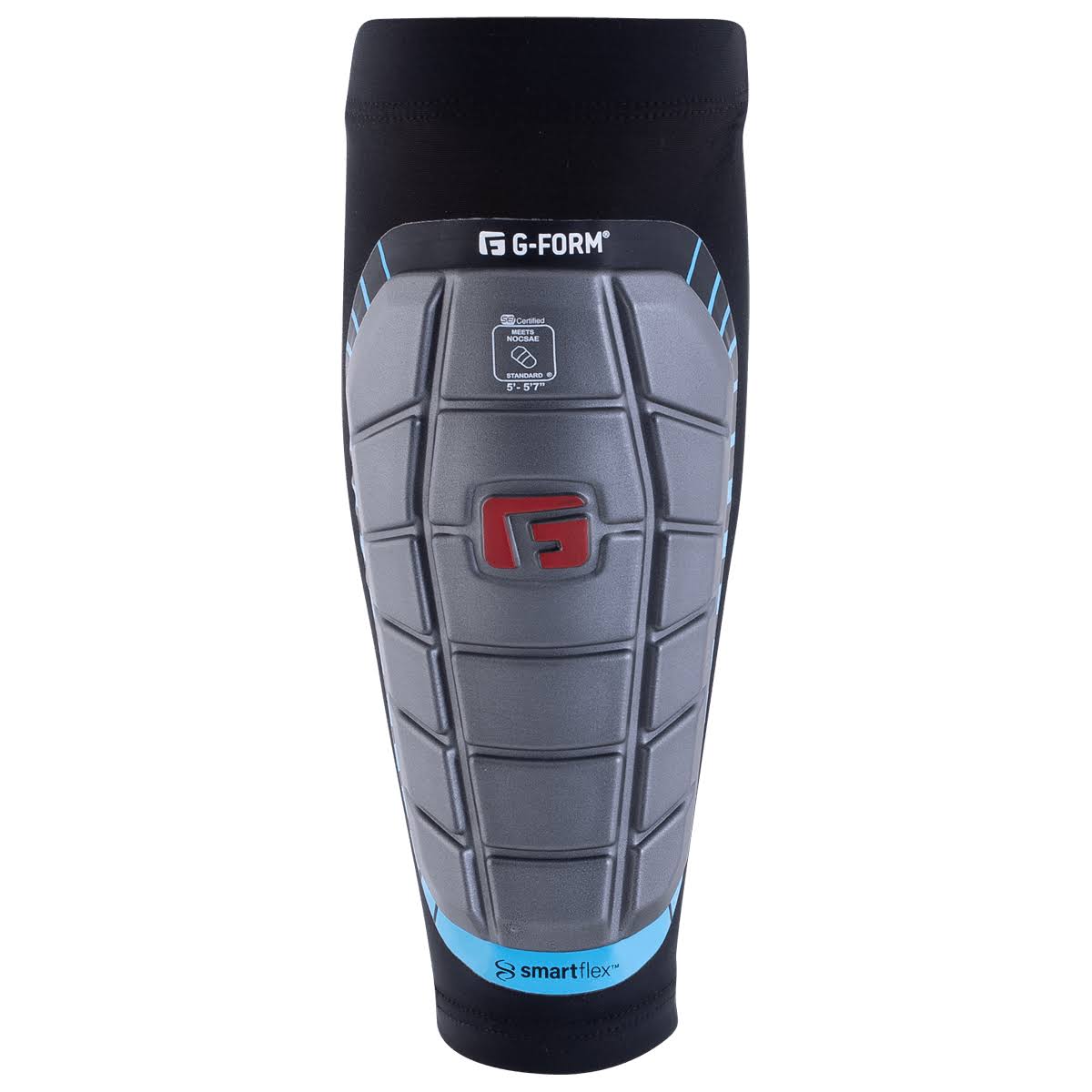 G - Form Pro - S Premier Shin Guards Gunmetal/Blue - L - Nvilo