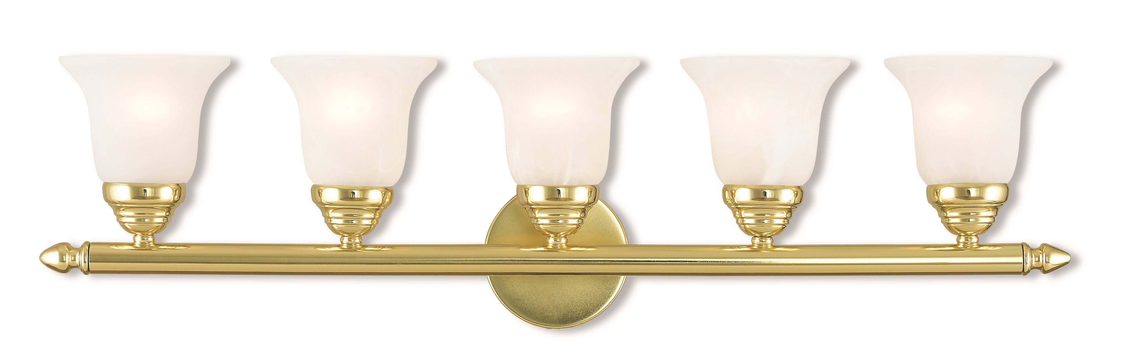 Livex Lighting 106502 Neptune 5 Light Bath Vanity Polished Brass Nvilo