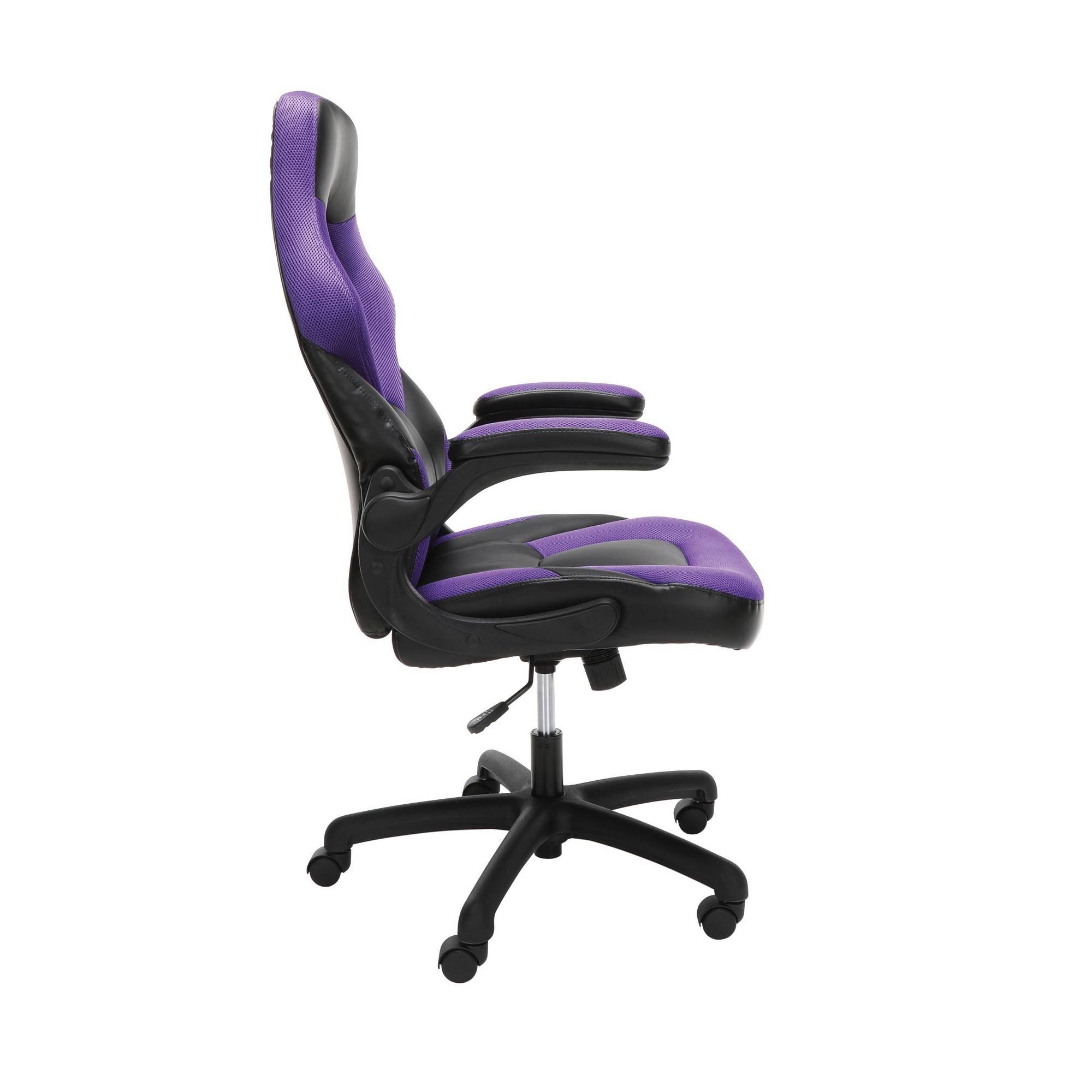 Black and purple gaming chair