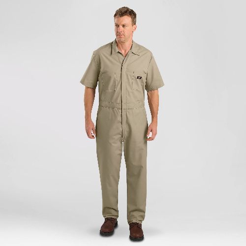 Dickies Khaki Men's Short Sleeve 