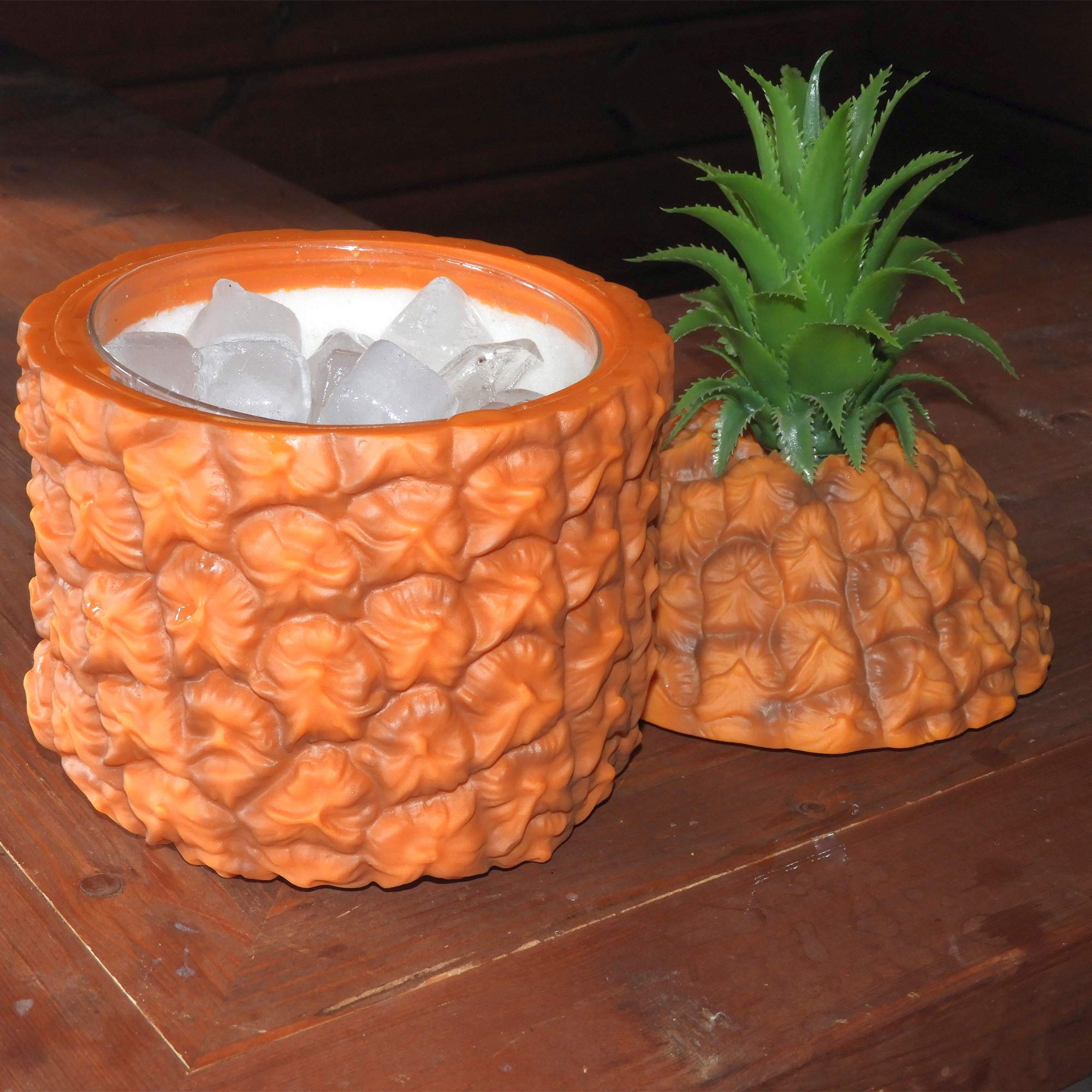 Insulated Retro Pineapple Ice Bucket Chiller