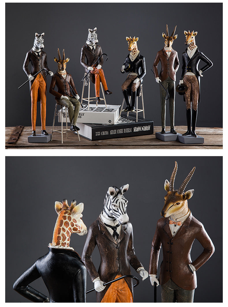 Giraffe Resin Statue Decoration