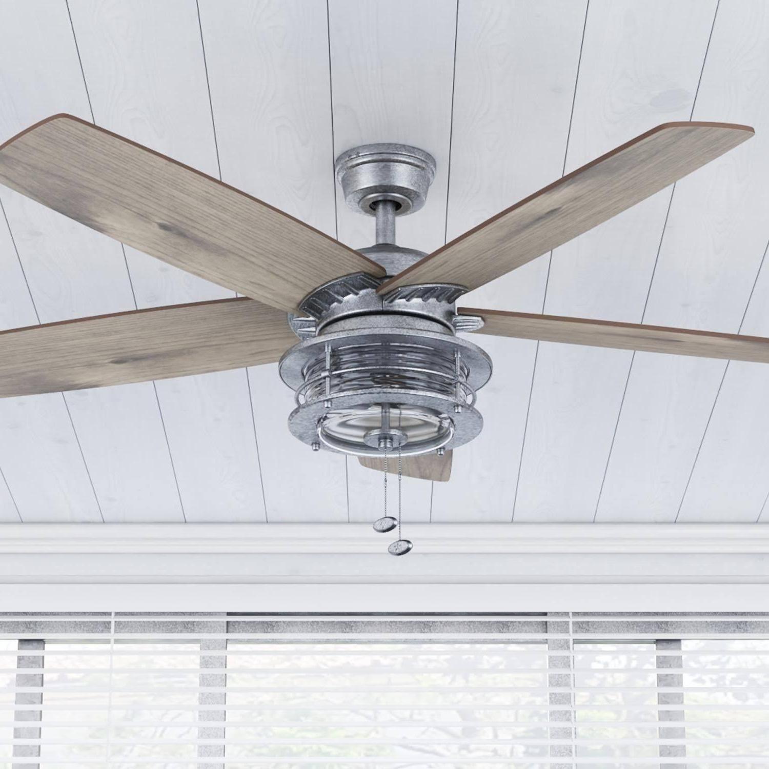 52 Inch Foxhaven Galvanized Ceiling Fan