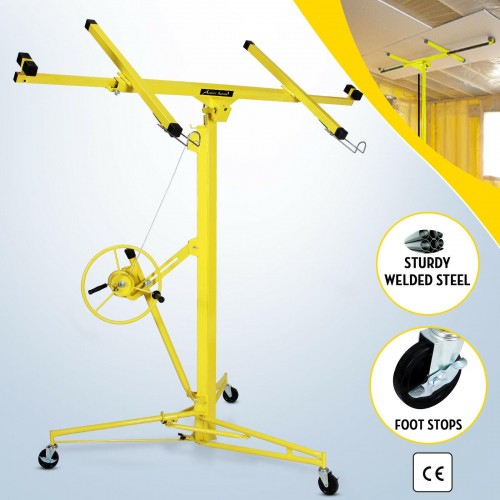 16FT Drywall Lift Plasterboard Panel Sheetrock Hoist Lifter Carrier