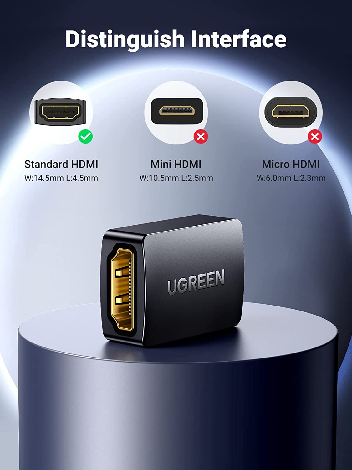 UGREEN HDMI Coupler 2 Pack