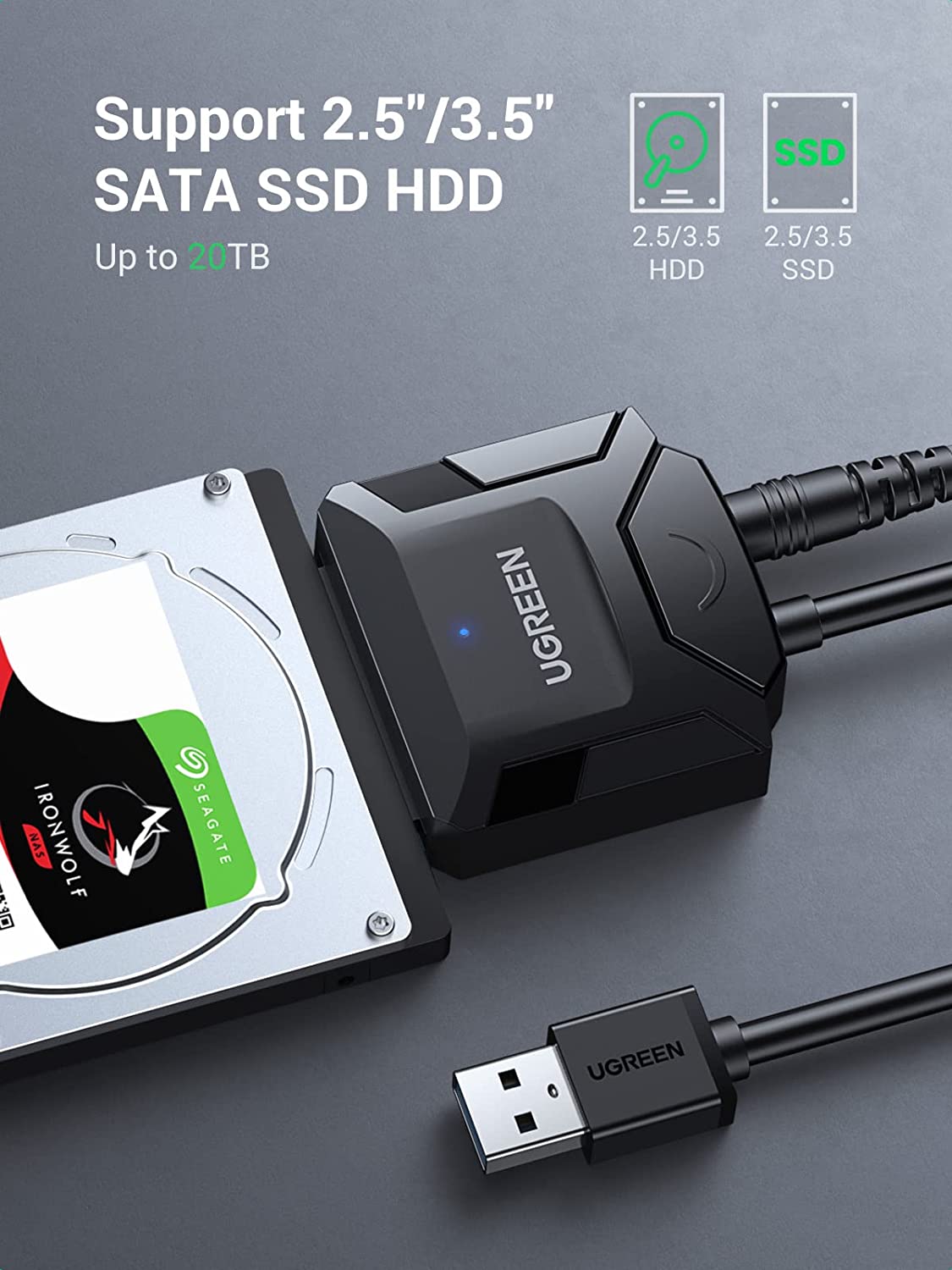 UGREEN SATA to USB 3.0 Adapter