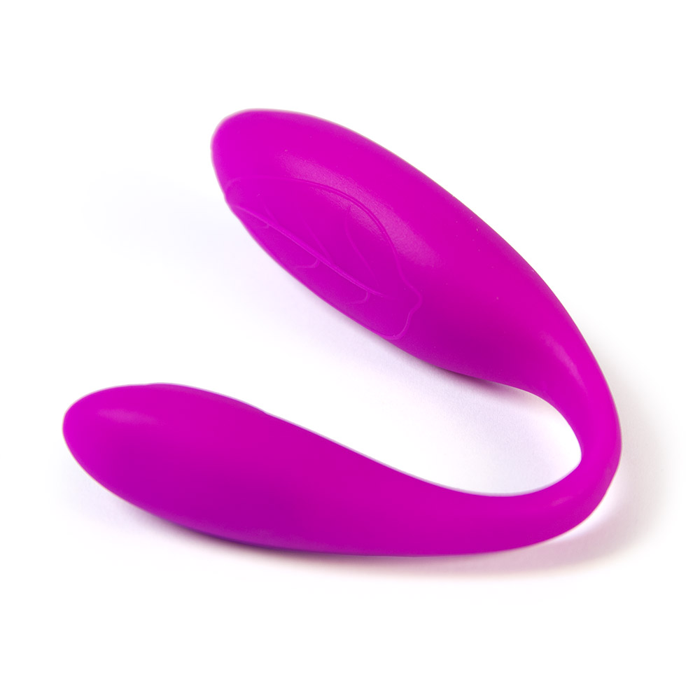 Unity g-spot and clitoral vibrator C-shape vibrator for couples