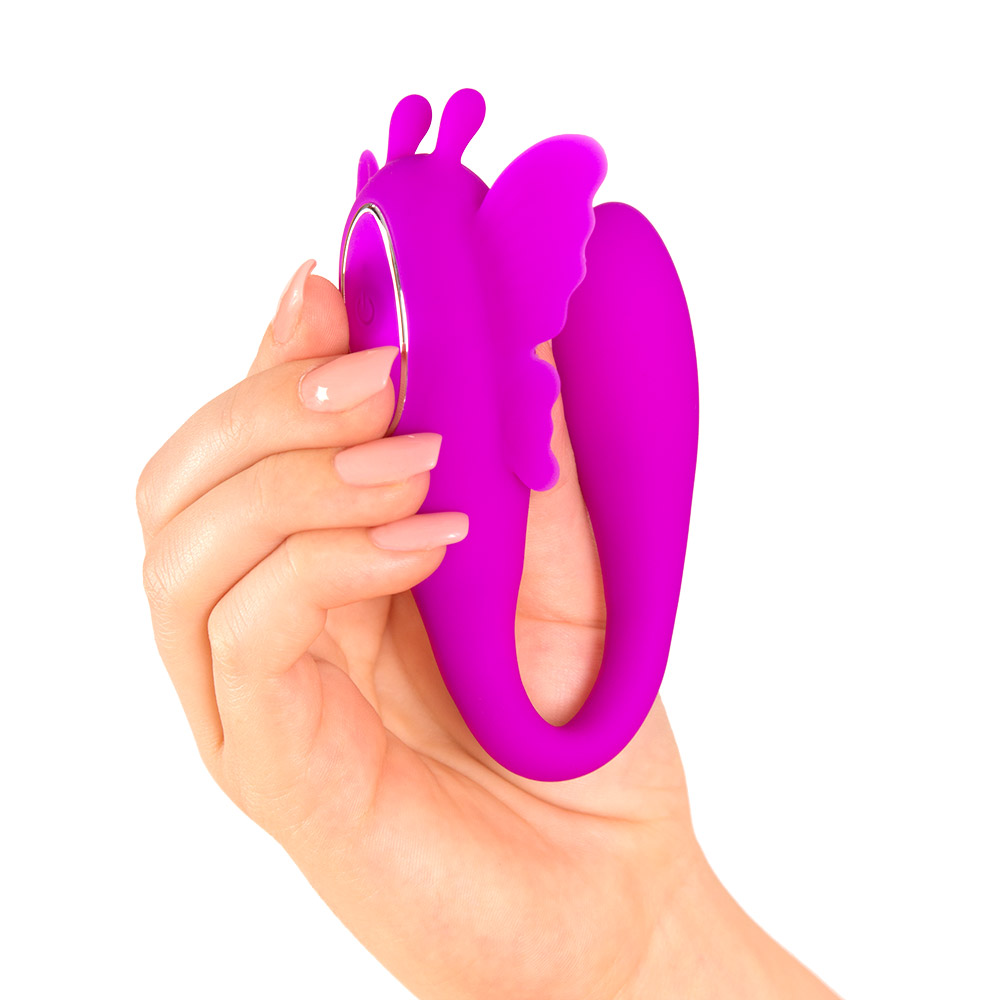 Night flight Remote control C-shape vibe for couples