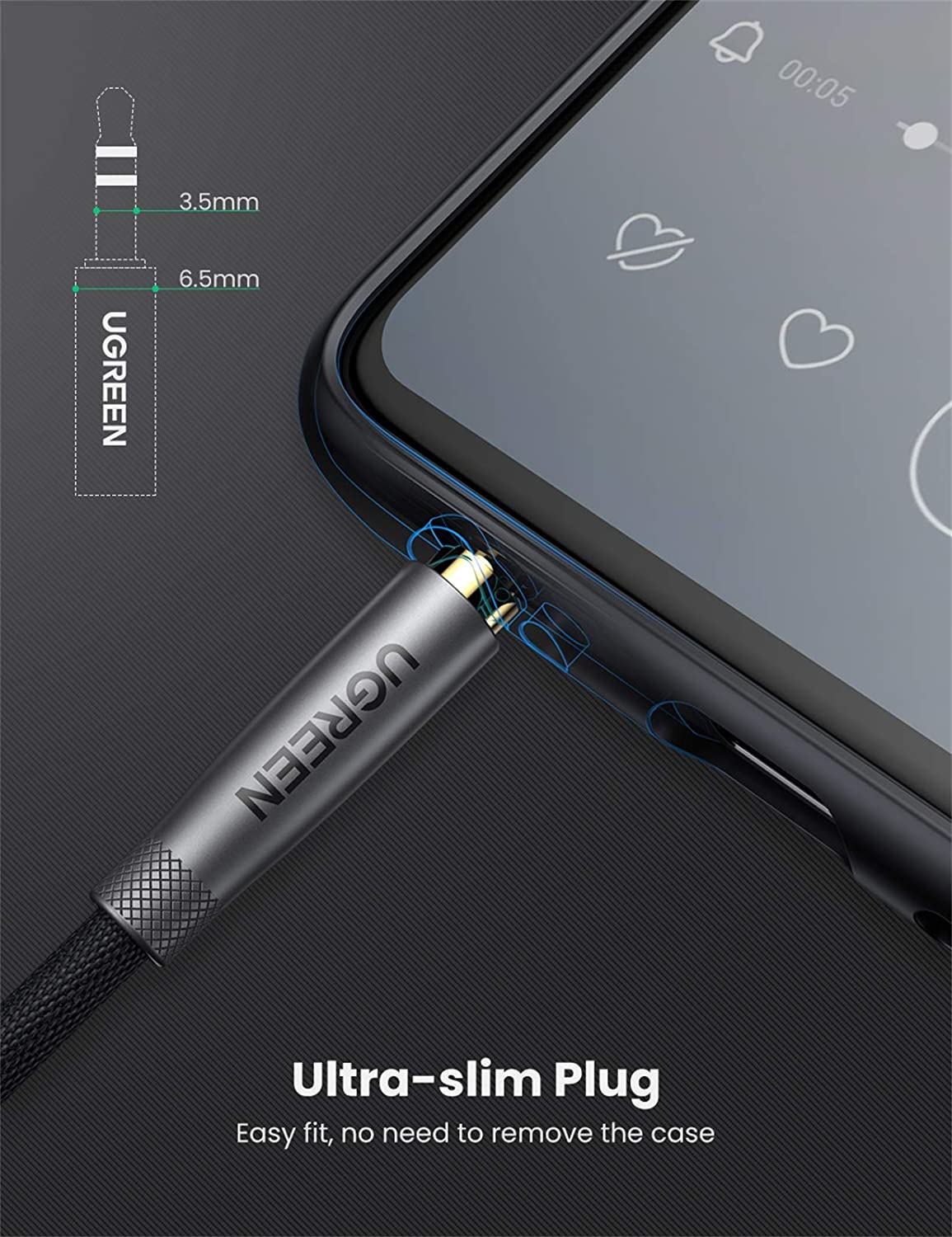 UGREEN 3.5mm Audio Cable Nylon