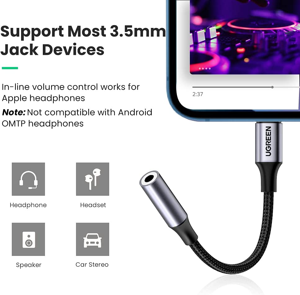 UGREEN Headphone Adapter for iPhone