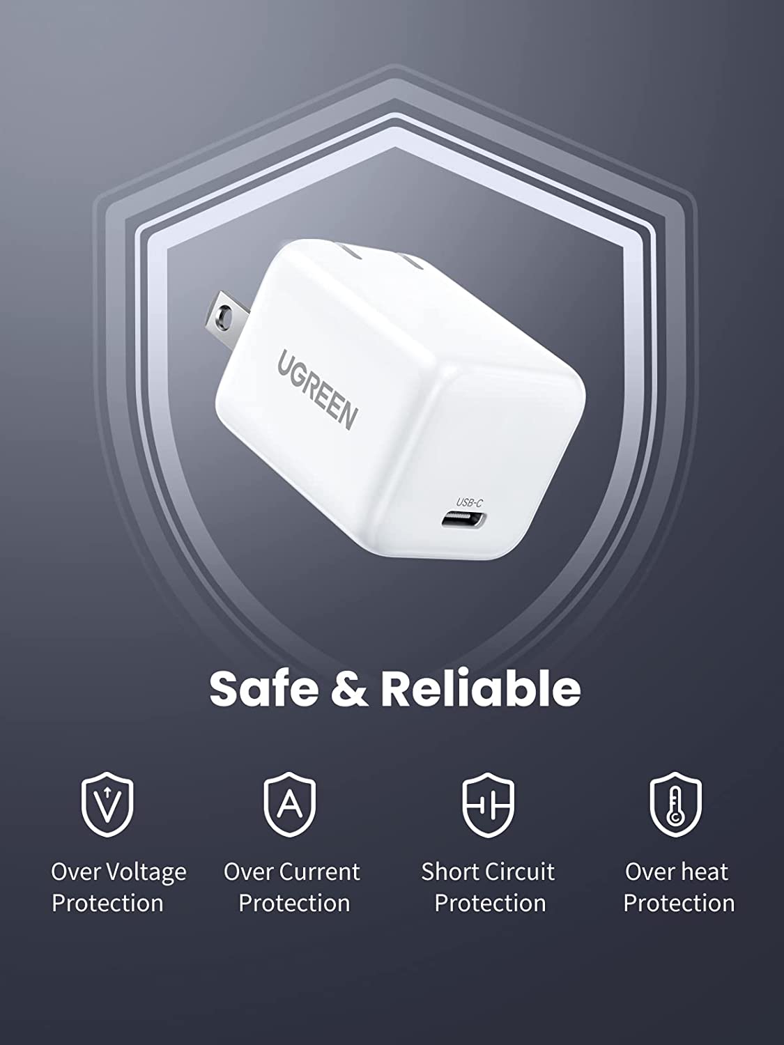 UGREEN AceCube 30W USB-C Power Adapter