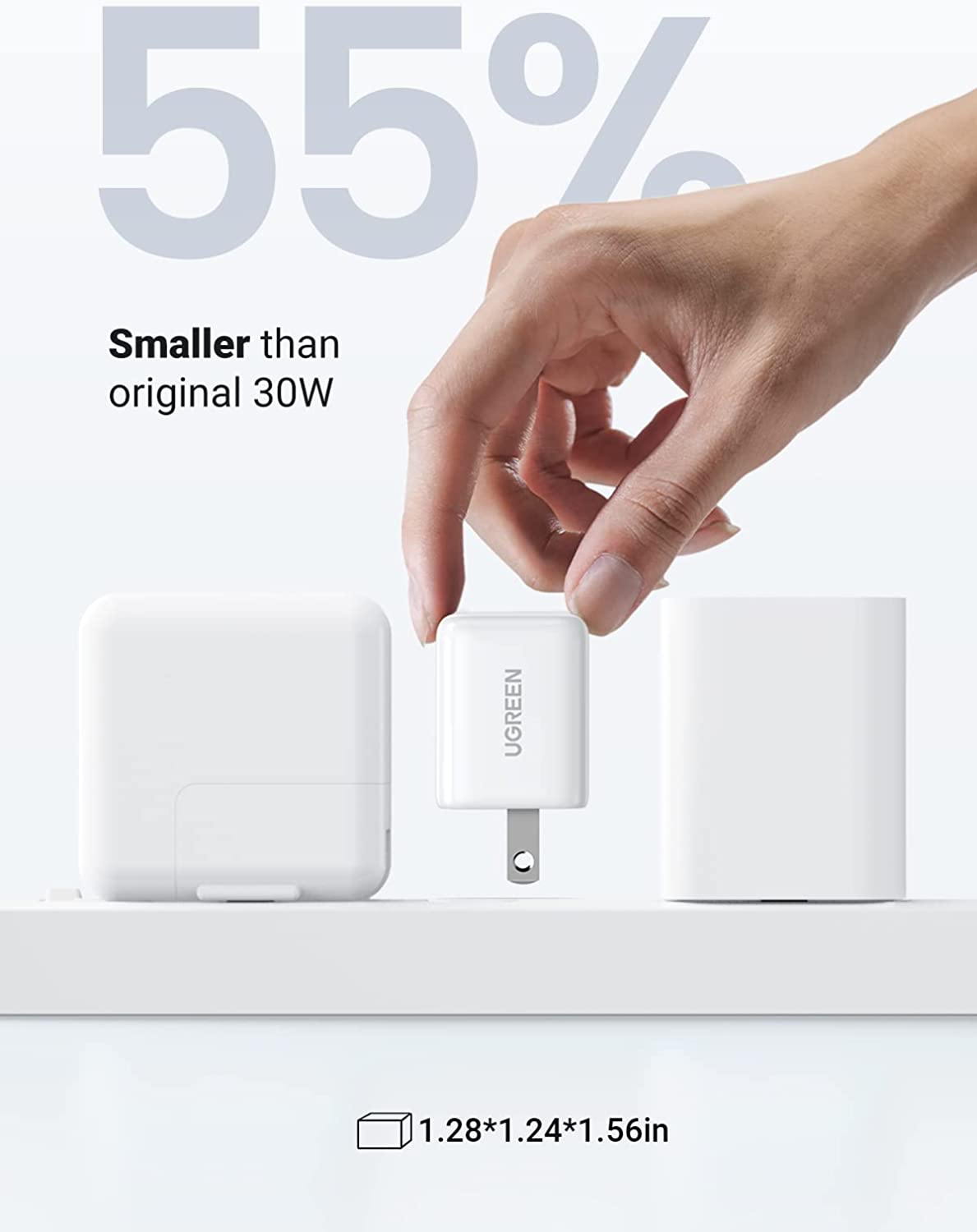 UGREEN AceCube 30W USB-C Power Adapter