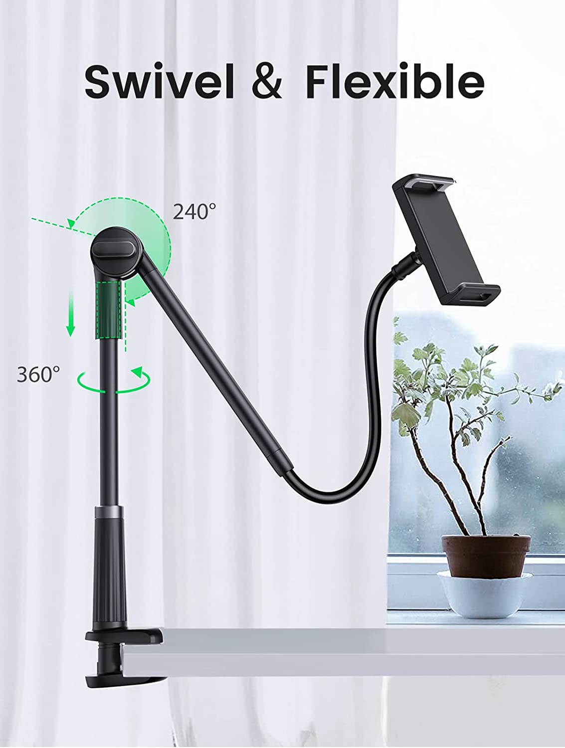 UGREEN Gooseneck Tablet Holder Stand