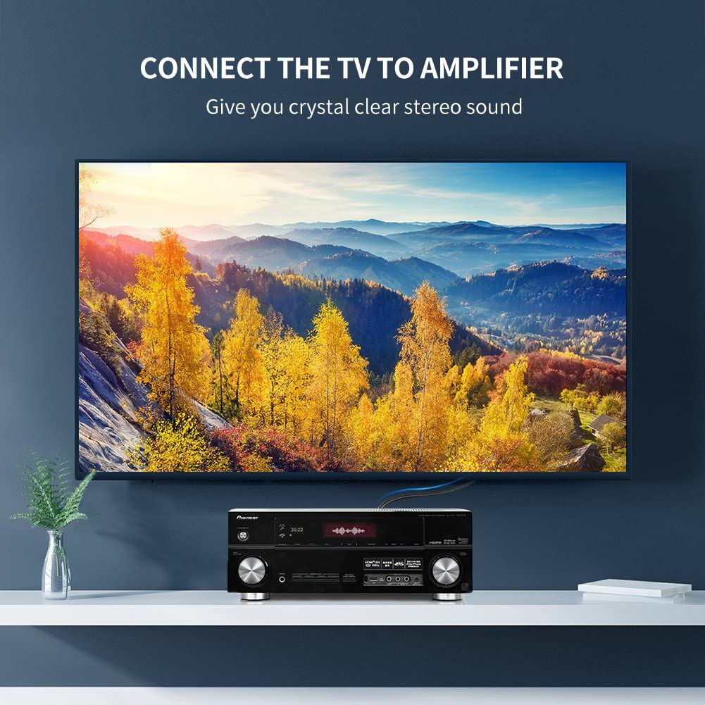 UGREEN RCA Cable, 6FT 2RCA Male to 2RCA Male Stereo Audio