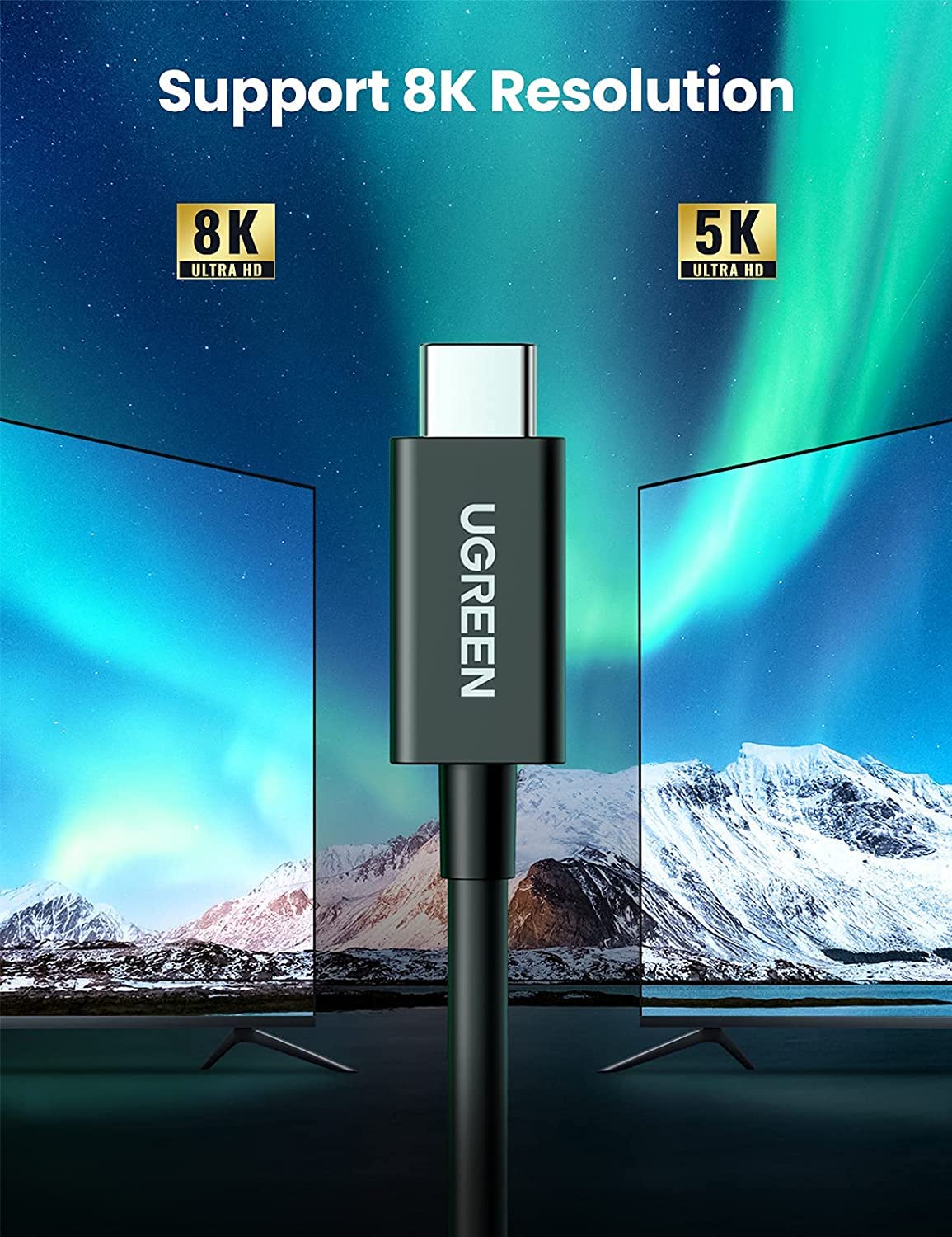UGREEN 100W Thunderbolt 4 USB C Cable 8K Video