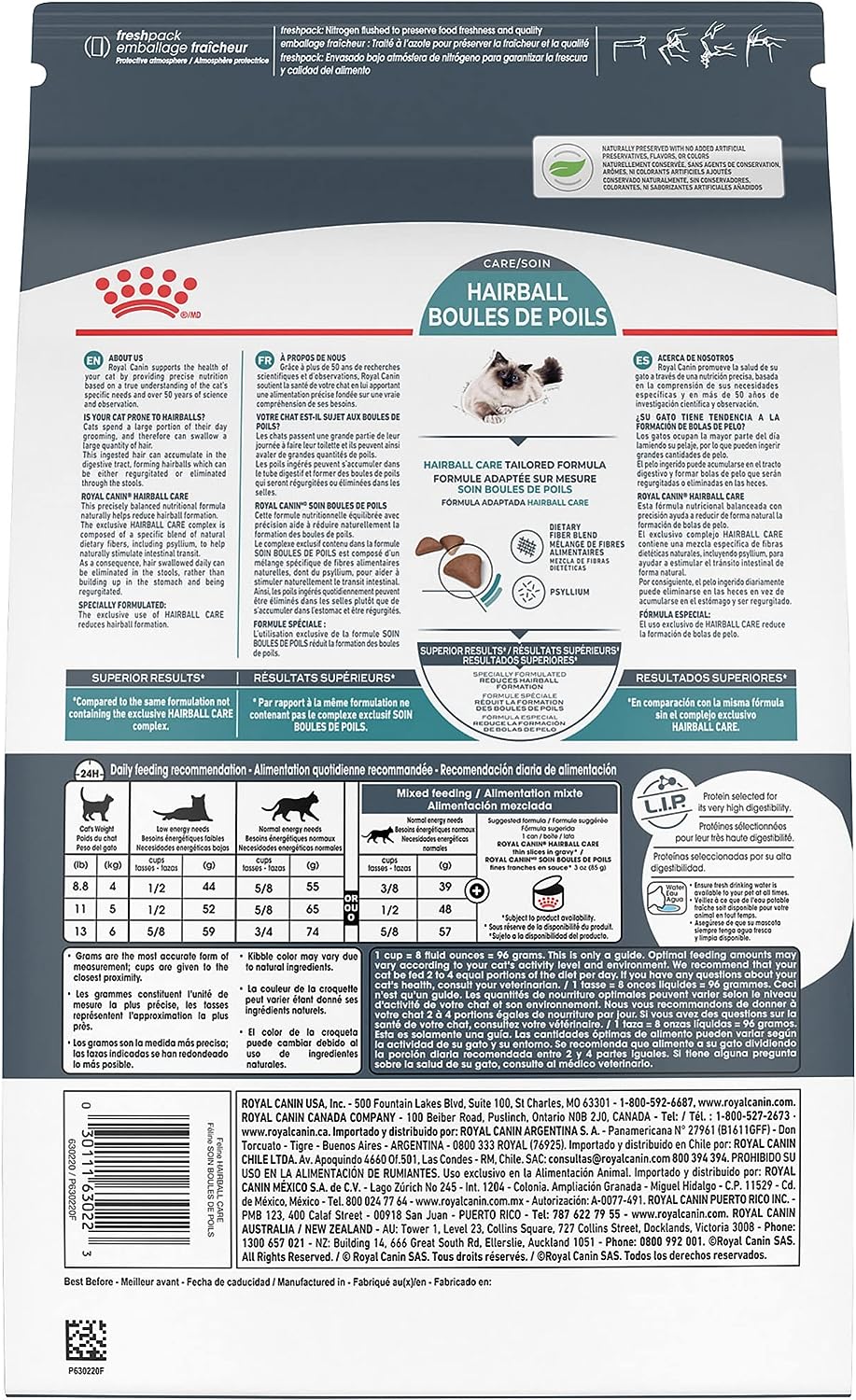 Royal Canin Hairball Care Dry Cat Food, 6 lb bag