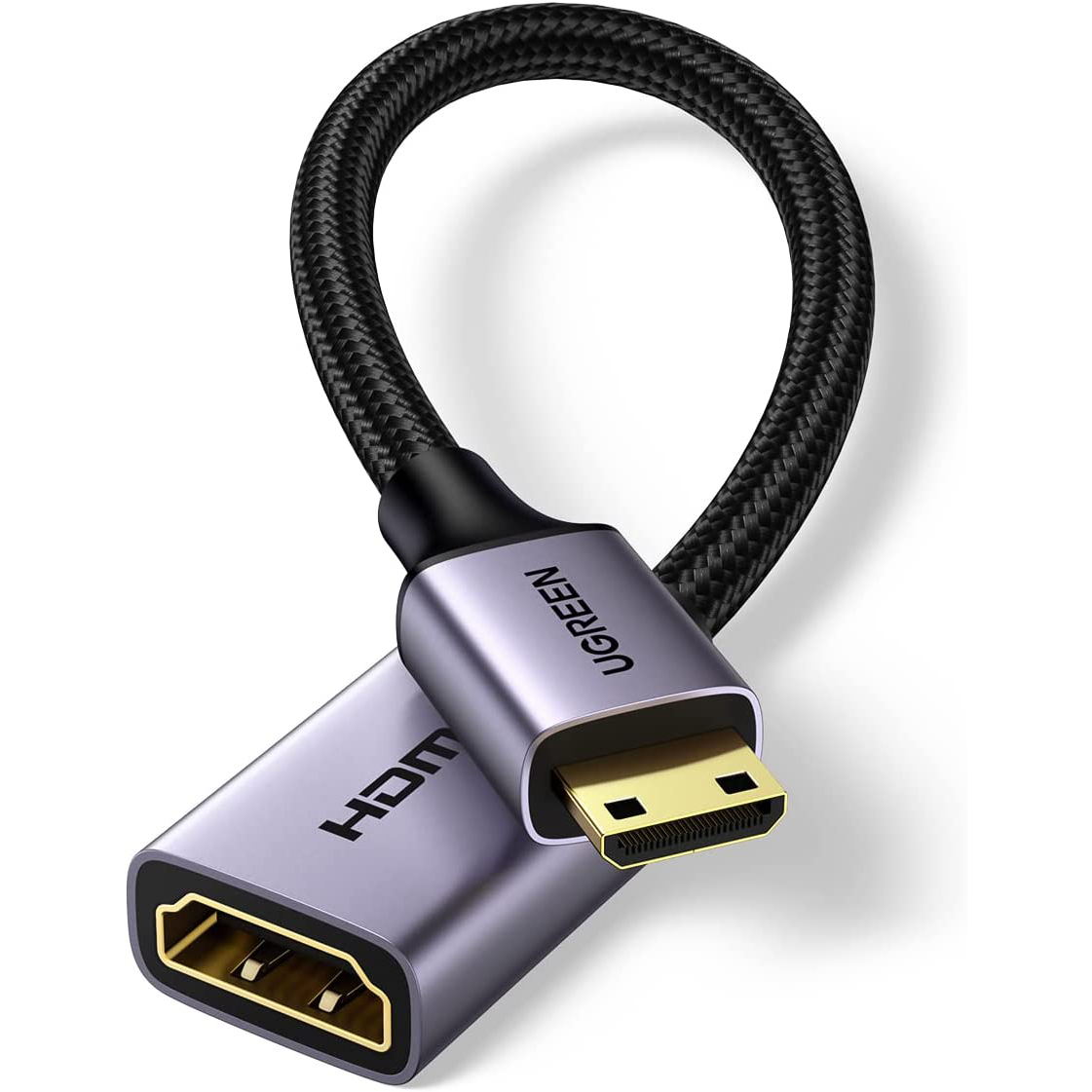 UGREEN Mini HDMI to HDMI Adapter Aluminum Shell