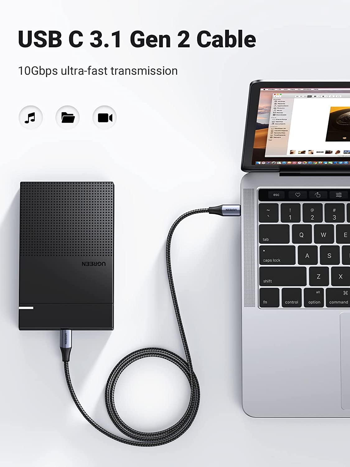 UGREEN USB C 3.2 Gen 2 10Gbps USB