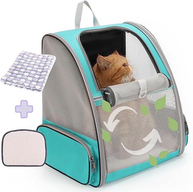 LOLLIMEOW Pet Carrier Backpack for Dogs and Cats,Puppies,Fully Ventilated Mesh,Airline Approved,Designed for Travel, Hiking, Walking & Outdoor Use