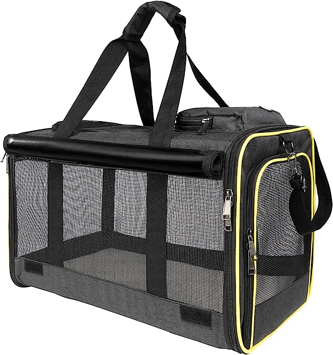 AULDEY Dog Car Seat Cover,Waterproof with Mesh Window and Storage Pocket,Durable Scratchproof Nonslip Dog Car Hammock with Universal Size Fits for Cars/Trucks/SUV