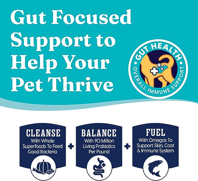 Solid Gold Leaping Waters - Dry Dog Food for Sensitive Stomach - Grain & Gluten Free - with Salmon & Vegetables - Digestive Probiotics for Gut Health - Omega, Superfood & Antioxidant Support for Dogs