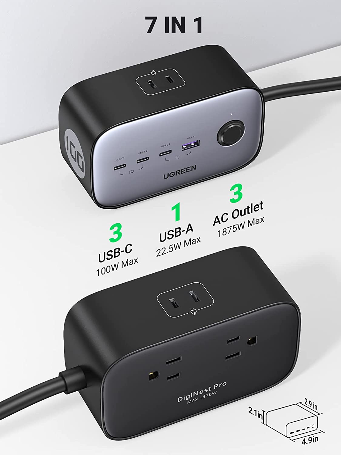 UGREEN 100W USB C Charging Station