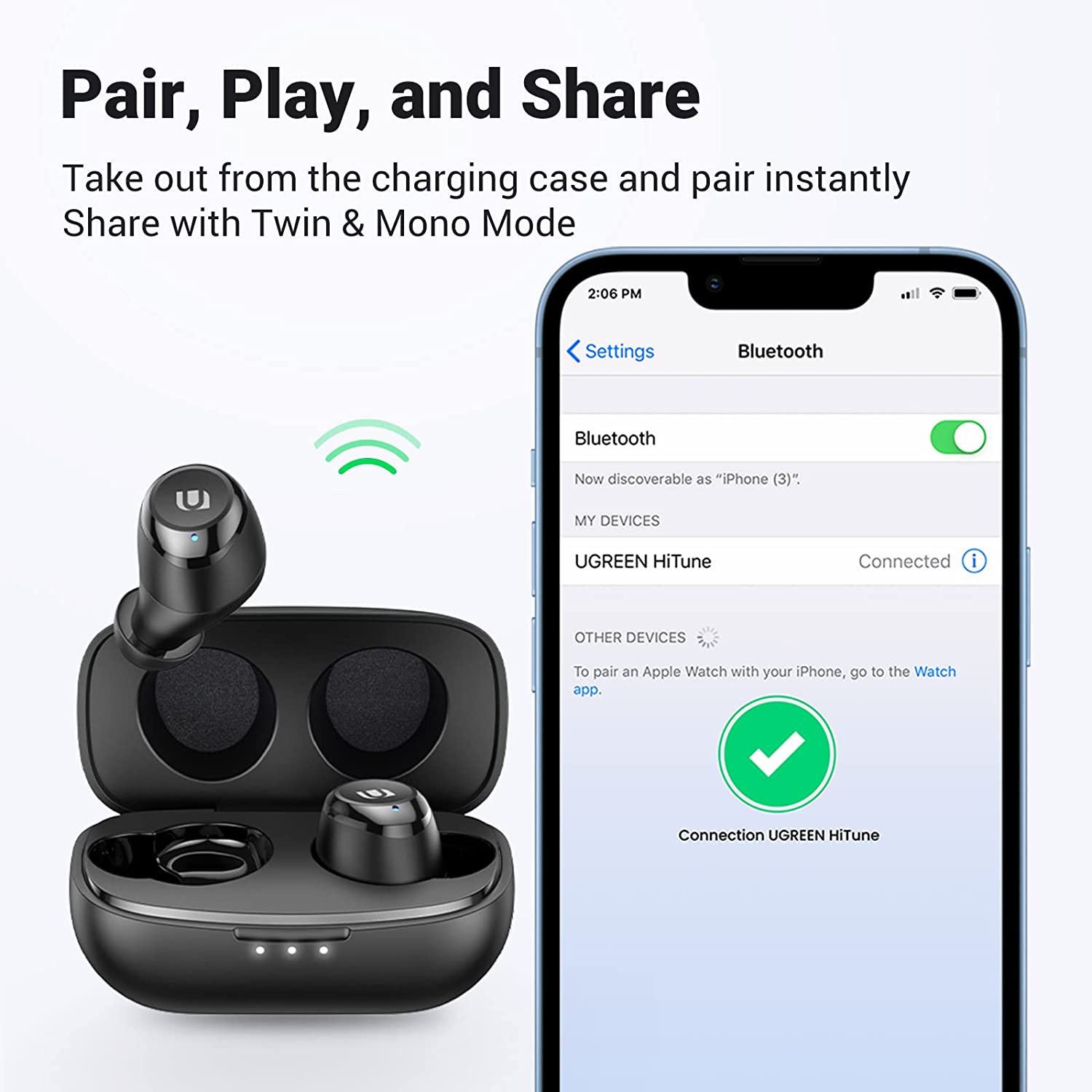 UGREEN HiTune Wireless Earbuds Bluetooth 5.0
