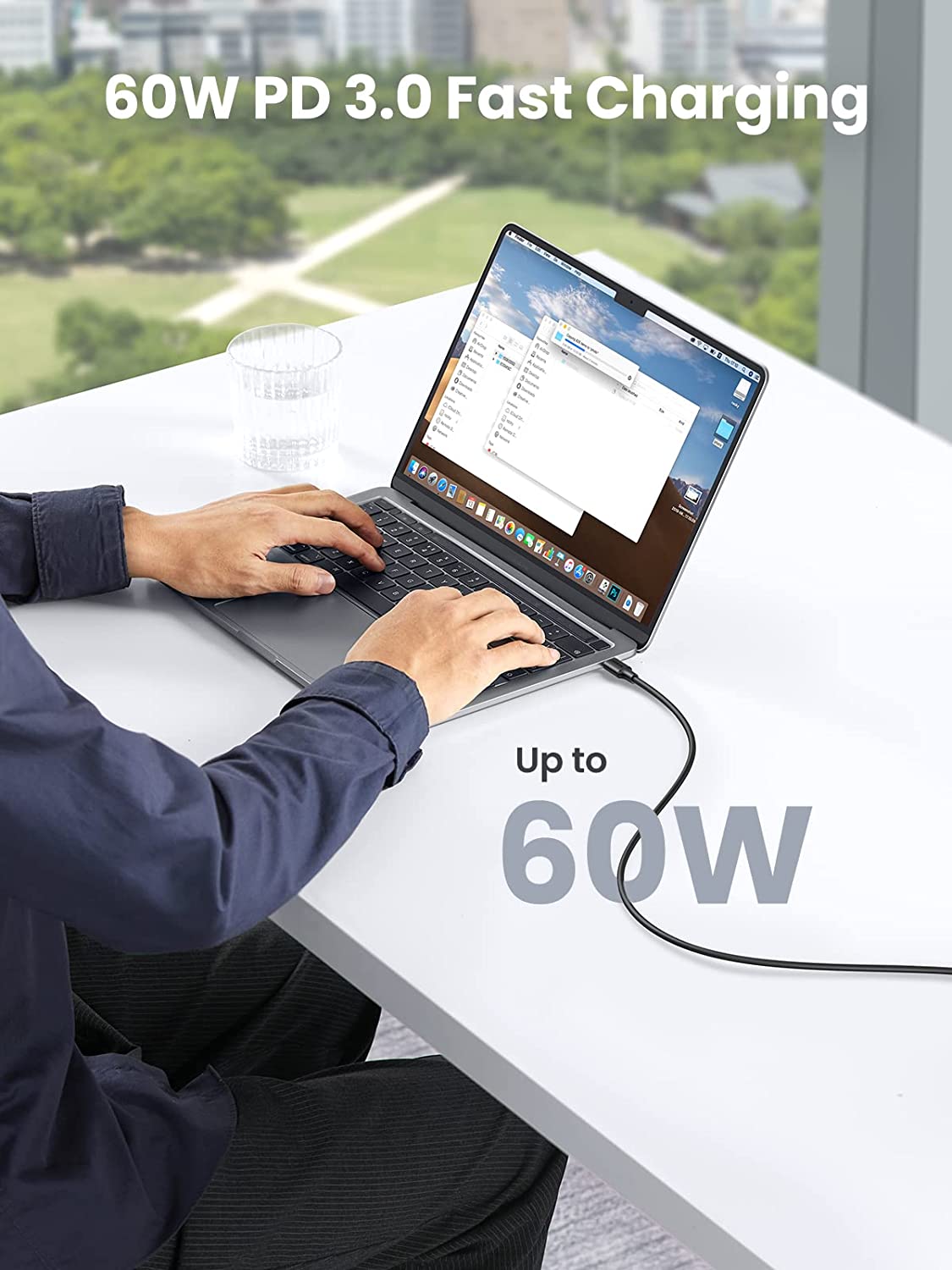 UGREEN USB C to USB C Cable 60W