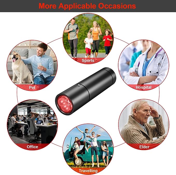 2023Newest Model Red Light Therapy Device Enhanced Strong Energy Red Infrared Light Wand for Body Pain Relief Healing,Suitable for Gift for Women Men Elders Dogs, 940nm 850nm 830nm 660nm