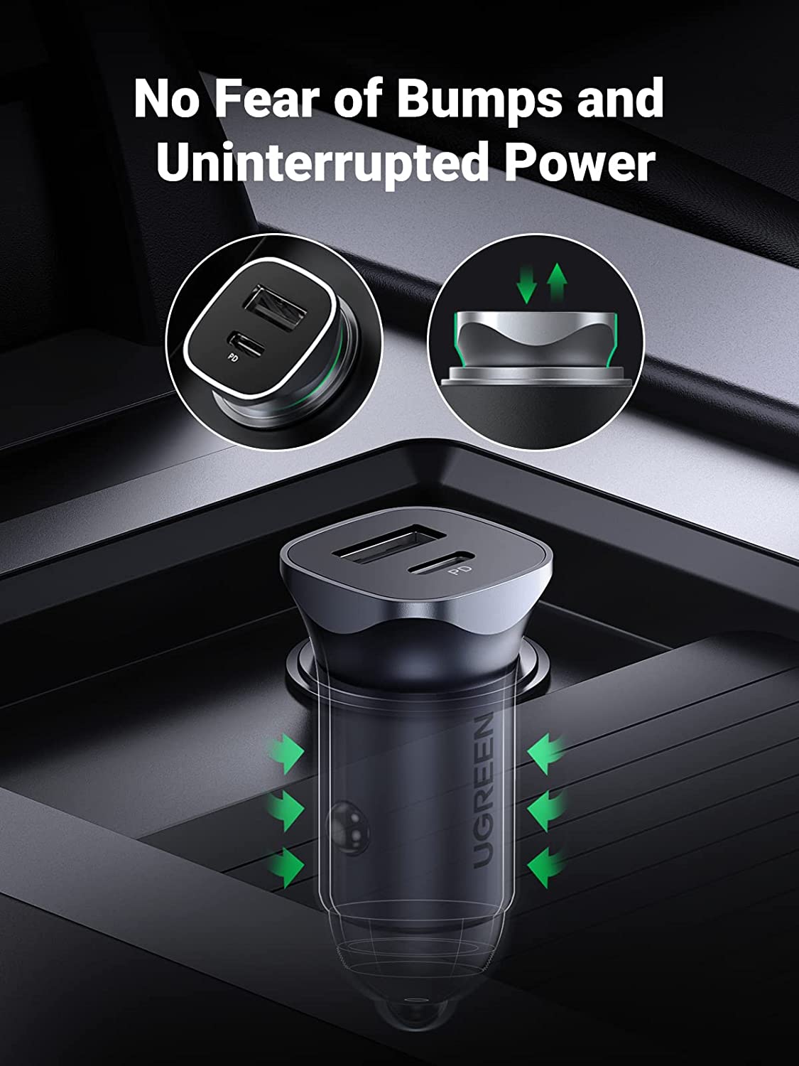 UGREEN USB C Car Charger