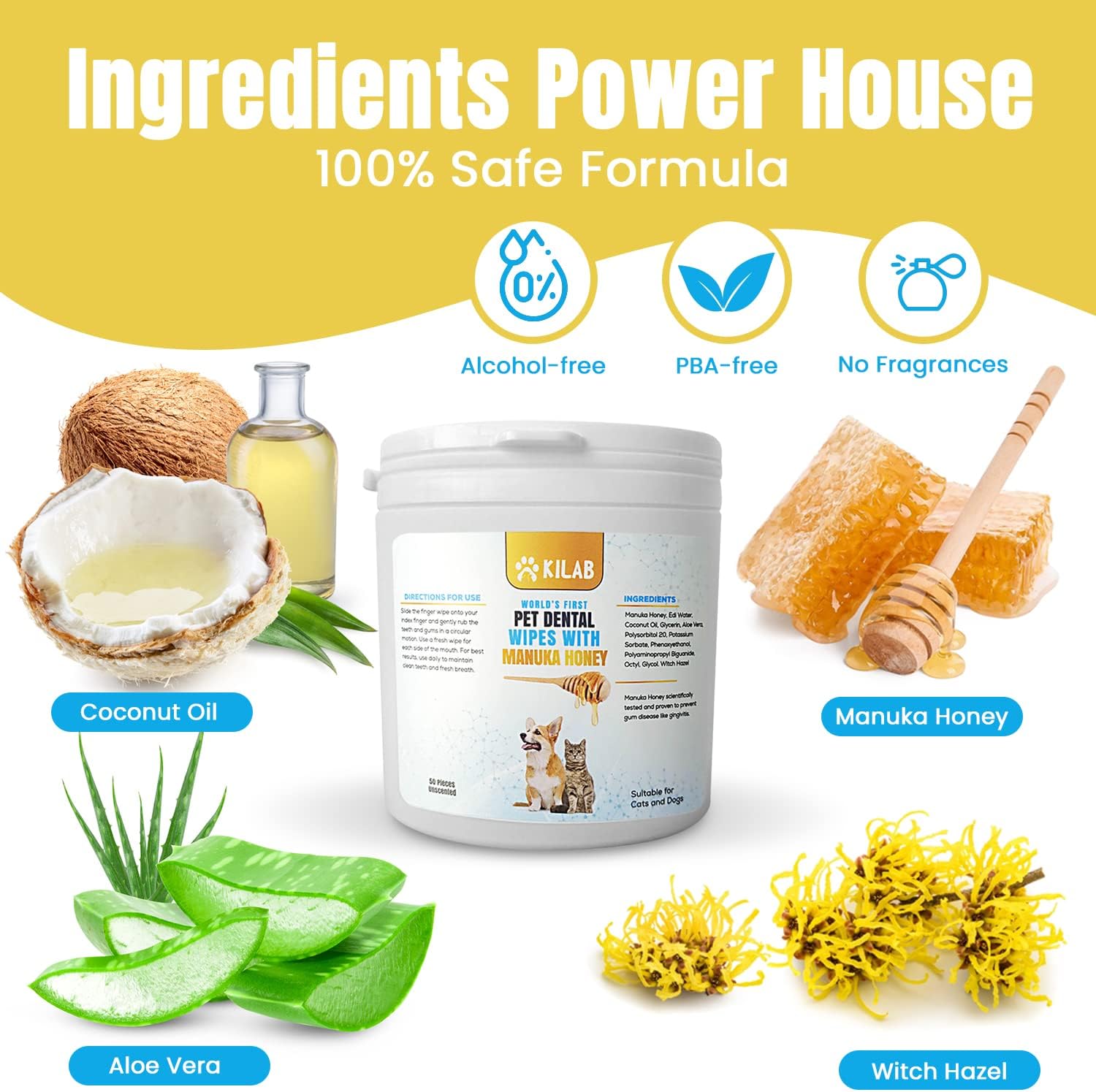 Kilab Dog Dental Wipes – Advanced Dog Dental Care Products