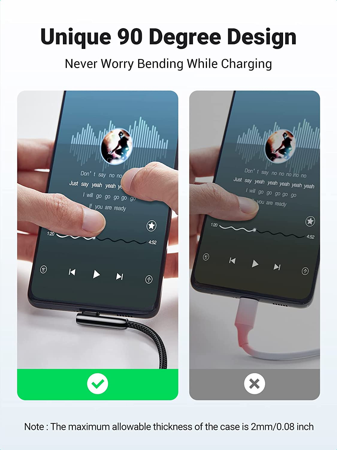 UGREEN USB C Cable Right Angle