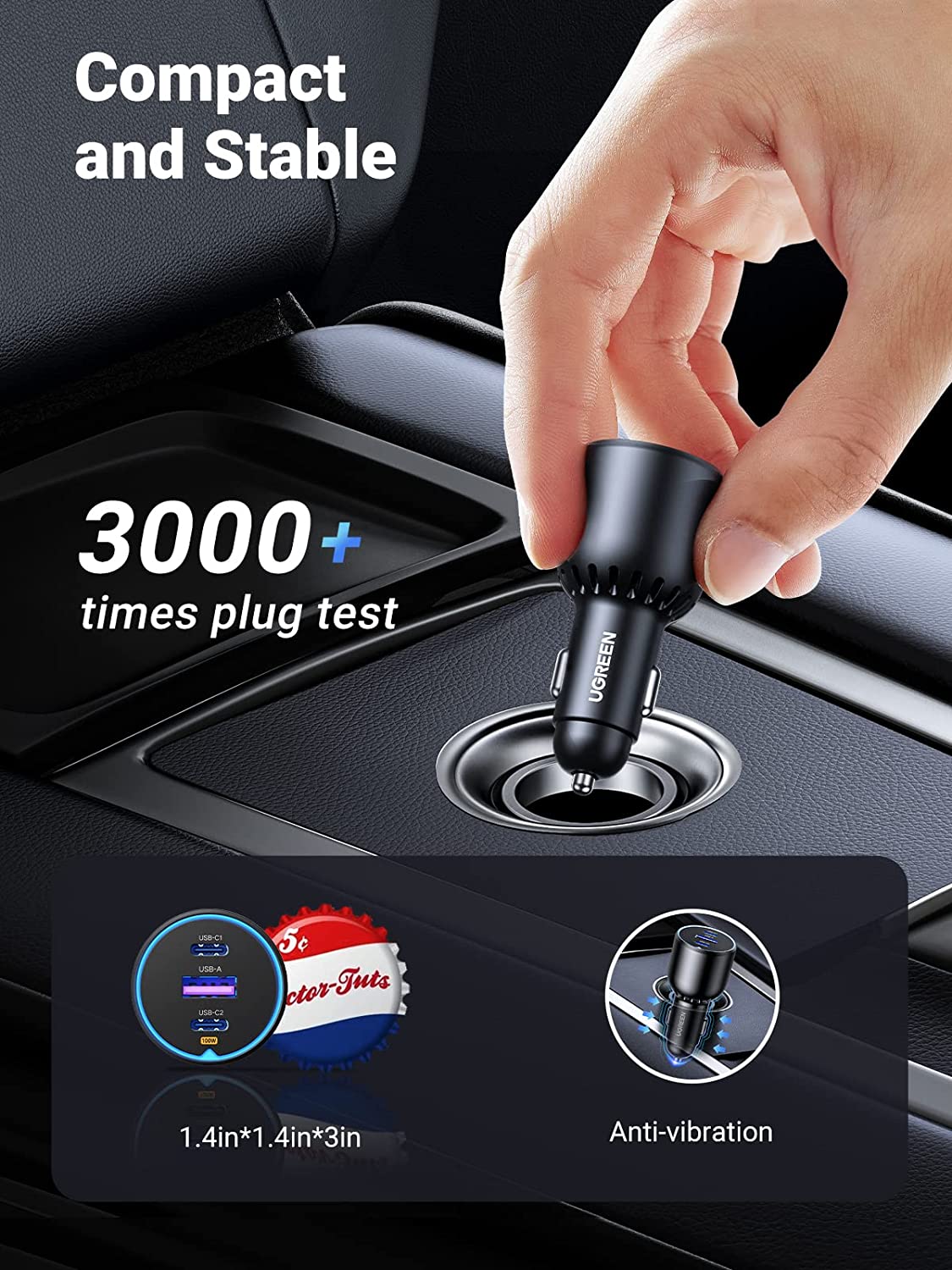 130W USB C Car Charger