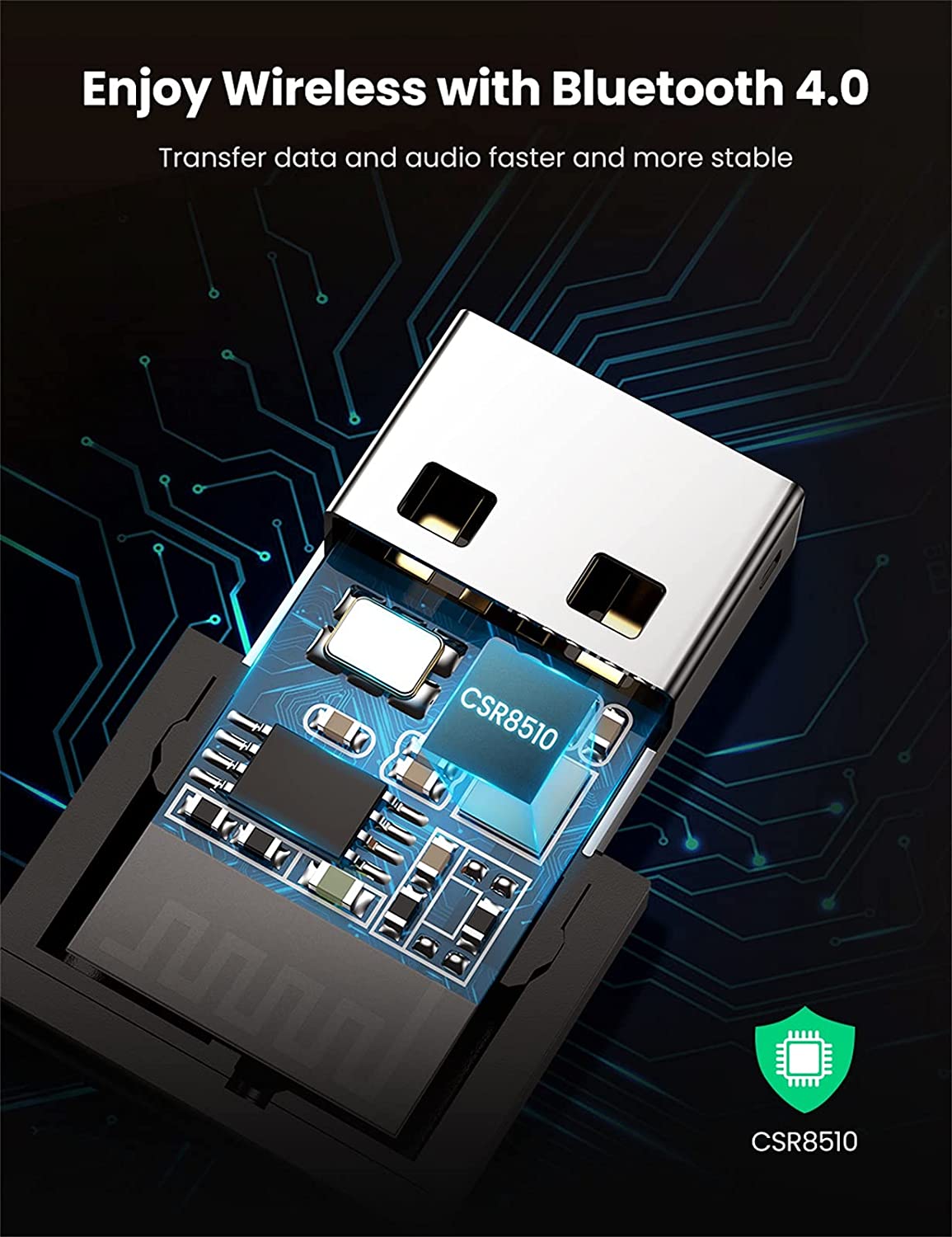 UGREEN USB Bluetooth 4.0 Adapter