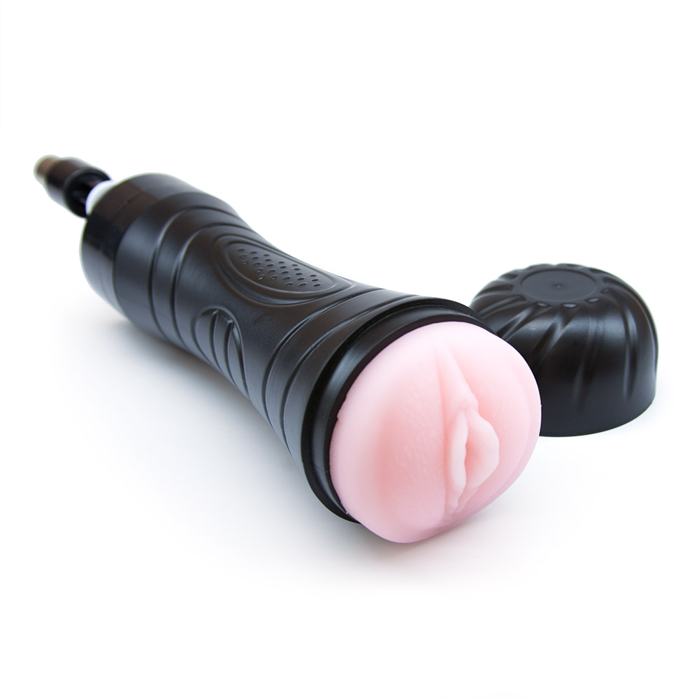 Auto fuk vibrating pussy attachment Auto fuk vibro attachment for men