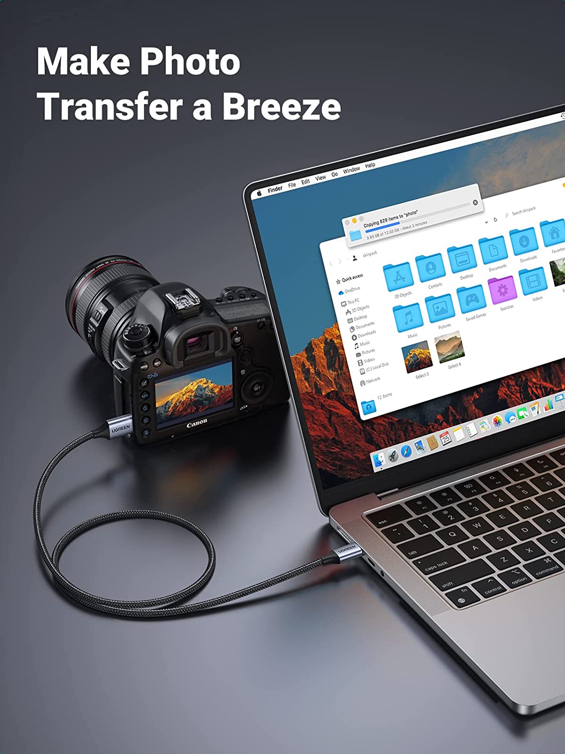 UGREEN Micro B to USB C Hard Drive Cables 10 Gbps