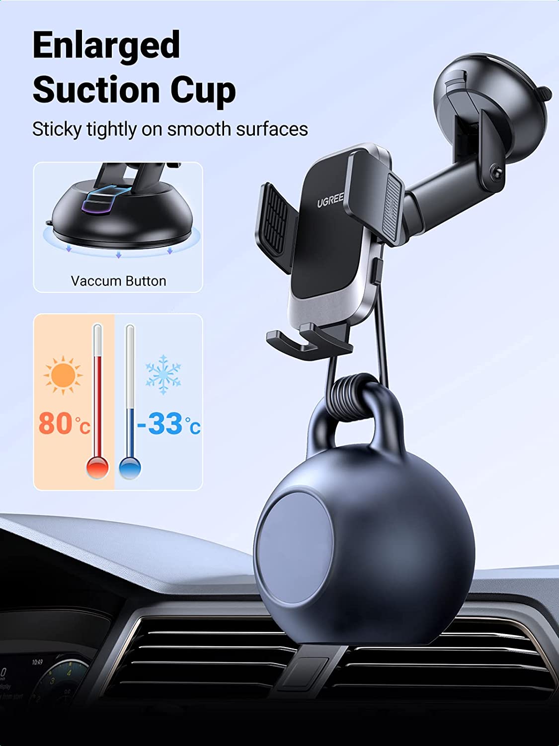 UGREEN Car Phone Holder Mount for Dashboard