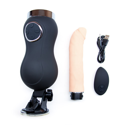 G-spot lover sex machine Thrusting vibrator with suction cup